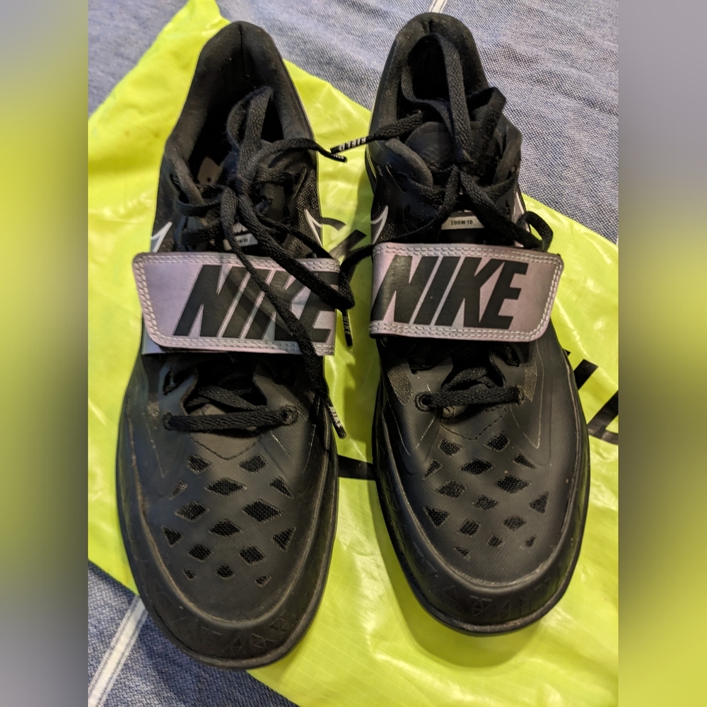 Nike SD Zoom Shot Disc Throwing Track Shoe Unisex Size 9 Black